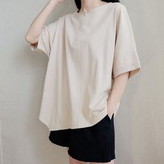 "SIZE LIST FREE SIZE: Lenght:63-75CM/24.8-29.5\" Bust:140CM/55.1\" Shipping Policies: All orders will take the fastest express delivery no extra shipping. Usually 10-15 days to arrive. Safe and quick:)" Cotton Lagenlook Short Sleeve Tops, Summer Cotton Tops With Curved Hem, Summer Cotton T-shirt With Curved Hem, Cotton T-shirt With Curved Hem For Summer, Lagenlook Solid Color Top With Asymmetrical Hem, Lagenlook Solid Top With Asymmetrical Hem, Summer Cotton T-shirt With Asymmetrical Hem, Cotton T-shirt With Asymmetrical Hem For Summer, Asymmetrical Hem Cotton Blouse In Lagenlook Style