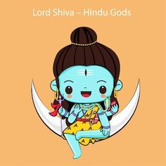 lord shiva - hindu god sitting on the moon with his hands in his pockets