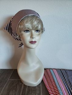 Vintage Striped Head Scarf, New Old Stock Triangular Head Scarf, Multiple Colors to Choose From, Rockabilly Head Scarf #pinuprockabilly #1970sheadscarves #triangularscarf #rockabillyscarf #stripedheadscarf #1980sheadscarves https://etsy.me/2Y49f7H Adjustable Retro Bandana Headband, 1950s Head Scarf, Plus Size Rockabilly, Head Scarfs, Ladies Head Scarf, Hair Wrap Scarf, Floral Silk Scarf, Polka Dot Scarf, Cocktail Dress Vintage