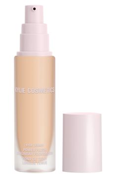 What it is: A hydrating, instantly smoothing foundation with medium, buildable coverage offering up to 12 hours of comfortable everyday wear.What it does: A lightweight foundation, its vegan formula seamlessly blends into the skin for a natural look that blurs fine lines, pores, and texture. It leaves a soft, cushiony feel with an airbrushed, satin finish that's not too dewy, not too matte, but the perfect in-between. The foundation features a weightless, breathable formula with medium, buildabl Kylie Makeup, Lightweight Foundation, Smooth Skin Texture, Liquid Concealer, Makeup Needs, Best Foundation, Matte Foundation, Makeup Items, Foundation Brush