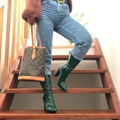 Green Faux Leather Croc Embossed Boots Brand New, Never Worn. No Box. Green Boots Outfit Fall, Green Boots Outfit, Boots Outfit Fall, Embossed Boots, Fall Boots Outfit, Green Boots, Shoes Green, Boot Brands, Boots Outfit