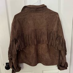 New With Tags Fringe Jacket, Blank Nyc, Hot Cocoa, Cocoa, Jackets & Coats, Jackets For Women, Tags, Women Shopping