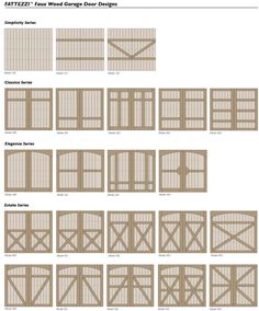 different types of garage doors and windows