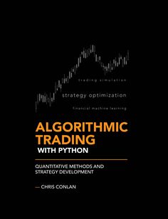 the cover of a book with an image of a stock market graph in orange and black