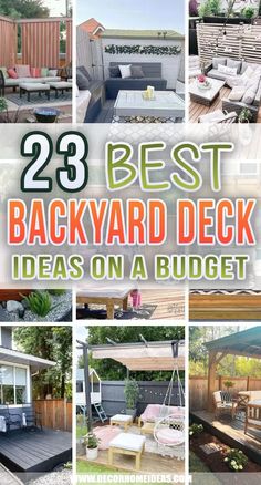 the 25 best backyard deck ideas on a budget