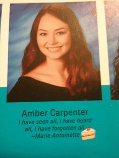 two pictures of a woman with long hair and a quote from marie anontette