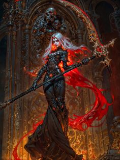 Female Necromancer, Medusa Pictures, Comic Art Girls, Learn Art, Fantasy Aesthetic, Beautiful Fantasy Art, Fantasy Artwork