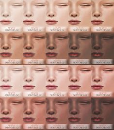 multiple images of different types of eyes and lips with the words'snitches written