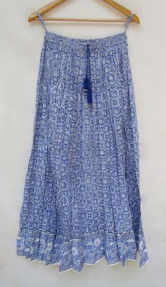 "ITEM DESCRIPTION ethnic vintage look bohemian summer maxi skirts - broomstick style long summer maxi skirts Material: 100% cotton cambric soft crinkled fabric Length: - 38 inch long Waist :-28.00 inch full (14 inch half) 28 inch relaxed can stretch up to 50 inch Size: free size (fit to all) PRODUCT NAME: - Long Women Maxi skirts Ladies Vintage Long skirts Company Return Policy: Please write for more information to my email directly CHOOSE \"ASK SELLER QUESTION \" payment policy:- we accepts pay Beach Skirts Long, Flowy Cotton Ankle-length Maxi Skirt, Bohemian Maxi Skirt With Tassels, Bohemian Long Skirt With Tassels, Bohemian Summer Maxi Skirt With Tassels, Traditional Long Maxi Skirt For Beach, Traditional Flowy Maxi Skirt For Beach, Cotton Ankle-length Maxi Skirt For Summer, Traditional Maxi Skirt For Spring Beach Outings