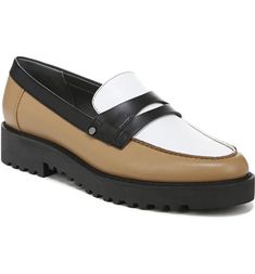 Franco Sarto Cassandra Platform Penny Loafer - Wide Width Available (Women) | Nordstromrack Classic White Platform Loafers For Fall, White Platform Loafers For Fall Workwear, White Platform Loafers For Formal Fall Occasions, White Platform Loafers For Fall Formal Events, White Formal Platform Loafers For Fall, Penny Loafer, Women's Loafers, Franco Sarto, Nordstrom Store