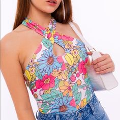 Super Cute Floral Bodysuit. Brand New. Spring Floral Print Fitted Bodysuit, Floral Print Fitted Bodysuit, Fitted Floral Print Bodysuit, Fitted Floral Print One-piece Bodysuit, Trendy Floral Print Bodysuit For Spring, Spring Printed Stretch Bodysuit, Floral Print Bodysuit For Spring Party, Spring Floral Print Bodysuit For Party, Spring Stretch Printed Bodysuit