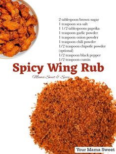 spicy wing rub recipe with instructions