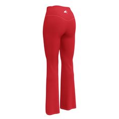 Get the ultimate figure-flattering look with these hottie Red Flare Leggings featuring the Extremely Stoked Epic Wave logo! The high-rise waist and butt-lifting design offer a flattering fit, while the flared leg bottoms add both fashion and comfort. Ideal for hitting the gym, rocking a yoga class, or taking a sunset stroll on the beach with your favorite Extremely Stoked bikini top! • 74% recycled polyester, 26% elastane • Soft and stretchy premium quality fabric with a mild compression feel • Red Fitted Elastane Yoga Pants, Tight Red Elastane Bottoms, Red High Waist Stretch Tights, Red High Waist Stretch Leggings, High Waist Stretch Red Leggings, High Waist Stretch Red Tights, High Waist Red Stretch Leggings, Red High-waist Stretch Leggings, High-waist Stretch Red Tights