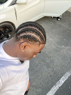 Two Strand Braids Men, High Taper Cornrows, Simple Conrows Lines And Braids, Taper Cornrows, Two Cornrow Braids Men, Short Braids Men, Cornrows Men Black Hairstyles, 8 Cornrows Braids