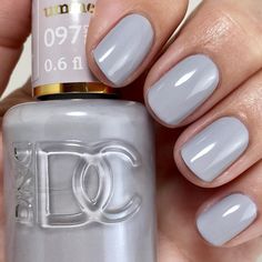 Giselle (Desbois) MacMillan on Instagram: "@dndgel •Summer Fuji• DND097 {a light dove gray with a classic elegance} available in lacquer and gel polish. [Gifted/PR] ************************** #gifted #PR #dndgel #dndgelpolish #dndsummerfuji #summerfuji #veganpolish #vegan #crueltyfreenailpolish #crueltyfree #nontoxicbeauty #nontoxicpolish" Summer Fuji Dnd, Summer Fuji Nail Color, White Fur Dnd Gel, Dnd Summer Fuji, Dnd Gray Gel Polish Colors, Grey Dnd Gel Polish, Dnd Vintage Lace Gel Polish, Jazzy Nails