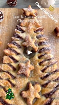 Puff Pastry Nutella, Nutella Christmas Tree, Nutella Christmas, Dessert Nutella, Christmas Pastries, Holiday Snacks, Nutella Recipes