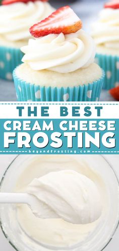 Simply the BEST cream cheese frosting! It's an easy dessert recipe that's ready in just 15 minutes. Able to hold its shape for piping, it's the perfect cupcake frosting! Try this simple sweet treat today! Easy Cream Cheese Frosting, Carrot Banana Cake, Cream Cheese Frosting Easy, Cheese Frosting Recipe, Cream Cheese Frosting Cake, Rolls Easy, Frosting Recipes Easy