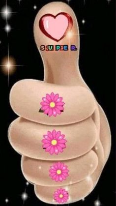 an image of a woman's breast with flowers on it and the word supperia written in large letters