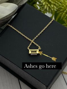 This beautiful and dainty baguette necklace is available in thick and durable rhodium plated .925 sterling silver or 14K gold plated .925 sterling silver. The CZ stone is approximately 4x6mm. The natural ashes will be set behind the stone so the stone color may vary depending on the ash color showing through. Mailing instructions for your ashes can be found on the main page of the website. Please mail them to me ASAP. You can order a prepaid shipping kit if you would like, but it is not required Cremation Necklaces For Ashes, Necklace With Ashes, Cremation Bracelet, Cremation Ring, Baguette Necklace, Ashes Necklace, Cremation Necklaces, Cremation Jewelry, Memorial Jewelry