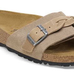 Oita Braided Suede Leather Taupe | BIRKENSTOCK Beige Suede Sandals With Woven Sole, Brown Leather Braided Sandals, Casual Braided Leather Sandals, Brown Leather Sandals With Braided Straps, Oita, Cute Shoes, Suede Leather, Birkenstock, All Fashion