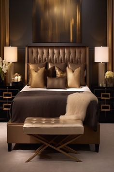 #BEAUTY ,#REALATIONSHIPS #Fashion #Outfits #Winter Outfits #Animals Gold And Brown Bedroom Ideas, Brown And Gold Bedroom Decor, Brown And Gold Bedroom Ideas, Brown And Gold Bedroom, Chocolate Bedroom Ideas, Bedroom Inspirations Brown, Beige And Brown Bedroom Ideas, Brown And White Bedroom, Chocolate Brown Bedrooms