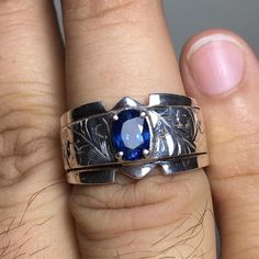 Description: Genuine Kashmiri Blue Sapphire Ring | Natural Untreated Sapphire for Men | Original Blue Sapphire Stone | Elegant & Authentic Carat : 2 Carats Stone Dimensions : 9mm x 6.4mm Ring Shape : Sapphire | Oval Ring Sizes: All US, UK International Size Available  Re-sizable: Yes Type: Natural Unheated Untreated Gemstone Shipment Via FedEx Neelam Ring, Neelam Stone, Ceylon Sapphire Ring, Blue Sapphire Stone, Saphir Ring, Ceylon Blue Sapphire, Silver Gift Wrap, Sapphire Band, Artisan Rings