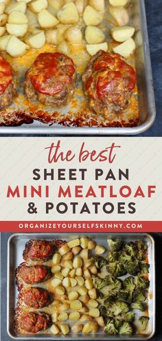 the best sheet pan mini meatloaf and potatoes