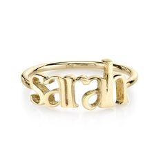 SARAH CHLOE AVA BLOCK CUSTOM RING Sarah Name, Stone Rings For Men, Mens Gemstone Rings, Name Ring, Name Rings, Ring Collection, Custom Ring, Minimalist Rings