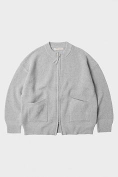 FrizmWORKS Wool Deck Zipup Cardigan | Light Gray | Canoe Club Drop Shoulder Pattern, Popeye Magazine, Native Son, Canoe Club, Woven Wood, Comme Des Garcons Play, Mm6 Maison Margiela, Engineered Garments, Soft Wool