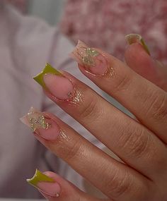 follow for more trendy pins #nails #nailart #nailsofinstagram #naildesign #nailstagram Short French, House Chores, Classic French Manicure, Colored Acrylic Nails, Simple Acrylic Nails, Glow Nails