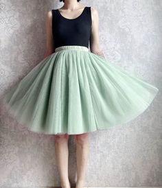 When buying, please tell me the last time I need a skirt, thank you! A tulle skirt with an elastic waist is suitable for women of any size. Purchase guide Waist: choose the actual waist Length: measurement from waist to the part you need!(Refer to the last picture for measurement) Color: leave a note for us the color and color number Material: Three layers of soft yarn, two layers of hard yarn and one layer of lining About Orders  If the waist is over than 40 inches, please choose the custom mak Plus Size Tulle Skirt, Photo Vert, Fluffy Tulle Skirt, Custom Skirt, Skirt Plus Size, Party Rock, Green Photo, Party Skirt, Color Number