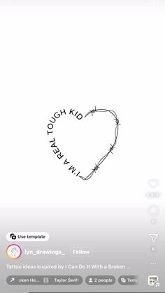 a drawing of a heart with the words crush kid in it's center and an arrow