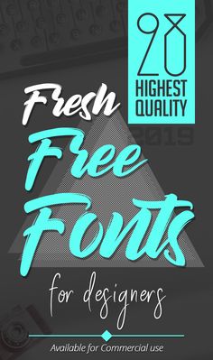 the 25 best free font for designers to use in your design projects, including commercial use