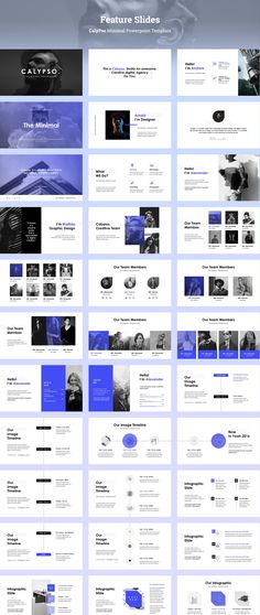 an image of a blue and white website design