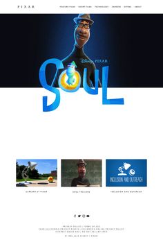 an image of a website page with the word soul on it