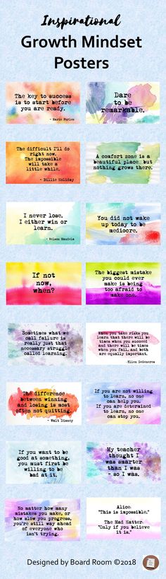 a poster with different types of watercolors on it and the words growing minds written in