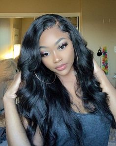 100 Human Hair Extensions, Body Wave Hair, Baddie Hairstyles, Loose Hairstyles, Natural Hair Color, Crochet Hair Styles, Hair Waves, Body Wave, Human Hair Extensions