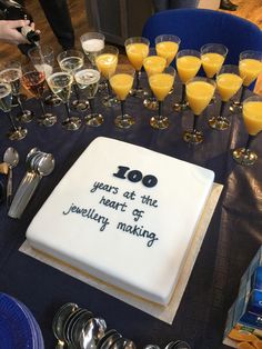 Celebrating our 100th year at the heart of jewellery making with cake and fizz! Jewellery Making, Jewelry Making, The 100, Cake