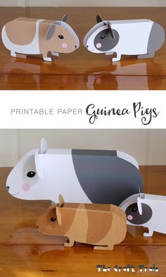 the paper animals are on top of each other