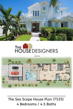 the sea scope house plan 755 4 bedroom / 4 5 baths