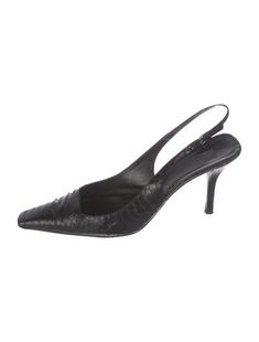 Gucci Embossed Leather Slingback PumpsBlackAnimal PrintSquare-ToesStraps Black Leather Gucci Slingback Pumps, Gucci Black Slingback Pumps With Heel Strap, Gucci Black Slingback Pumps, Black Gucci Slingback Pumps With Heel Strap, Gucci Black Slingback Pumps For Party, Black Gucci Slingback Pumps For Party, Luxury Black Slingback Pumps With Square Toe, Gucci Ankle Strap Slingback Pumps For Evening, Chic Black Gucci Slingback Pumps