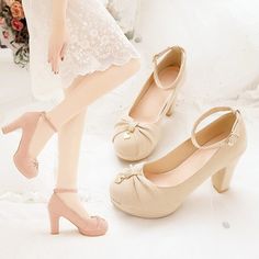 Gender: For Women Style: Fashion,KoreanOccasion: Casual,Party/Club,Office/Career,DressHeel Height: 8cmPlatform Height: 2.5cmSeason: Spring,Summer,Fall/Autumn,WinterPackage Contents: 1 x Shoes (Pair)Size Guide:28 = foot length 18.5-19cm 29 = foot length 19-19.5cm 30 = foot length 19.5-20cm 31 = foot length 20-20.5cm 32 = foot length 20.5-21cm33 = foot length 21-21.5cm34 = foot length 21.5-22cm (Foot width=8-8.5cm)35 = foot length 22-22.5cm (Foot width=8.5cm)36 = foot length 22.5-23cm (Foot width= Pink Low Heel Platform Shoes, Beige Round Toe Court Shoes For Party, Pink Round Toe Wedding Shoes For Spring, Spring Wedding Shoes Pink Round Toe, Pink Ankle Strap Court Shoes For Summer, Pink Open Toe Court Shoes For Spring, Pink Feminine Closed Toe Heels, Feminine Pink Closed Toe Heels, Formal Pink Court Shoes With Heel Strap