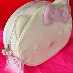 Cartoon Hello Kitty Clutch... Cosmetic... Storage Organizer... For Hello Kitty Fans Everyone Everywhere... Equestrian Pants, Estee Lauder Beautiful, Pink Scrubs, California Costumes, Chanel Necklace, Paper Umbrellas, Womens Lacrosse, Large Clutch, Magnolia Pearl