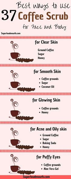 Coffee Scrub For Face, Scrub For Face, Coffee Scrubs, Baking Soda Shampoo, Coffee Scrub