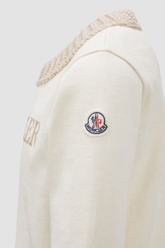 Fit for school and play, this set is crafted from the softest cotton fleece. The sweatshirt and matching sweatpants are finished with a soft knit trim. Cashmere Sweater White, Fit For School, Moncler Sweater, White Cashmere Sweater, White Tracksuit, Sweatsuit Set, Stockinette Stitch, Fashion Logo, Soft Wool