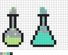 a cross stitch pattern with an image of two beaks in green and black colors