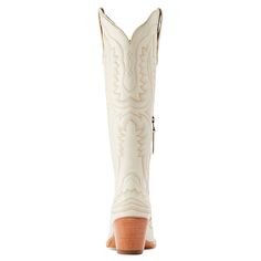 Ariat Footwear Women's Blanco Casanova Full-grain leather Six-row stitch pattern Leather lining Inside zip for easy entry Single stitch welt Non-removable comfort insole Hand-nailed, color stained veg-tan leather outsole Can be resoled 10043268 Ariats Casanova boot delivers all-day comfort, distinctive design, and a universally flattering fit at the calf. Crafted from premium leather with Ariat's superior stability technology built right in. Ariat Western Boots, Boys Cowboy Boots, Girl Cowboy Boots, Lucchese Boots, Twisted X Boots, Western Boots Women, Fresh Shoes, Justin Boots, Veg Tan Leather