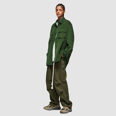 Material: 100% CottonFeatures: Pants, cargo pants, wide legs, non-elastic, lace-up waist, side pocket patch, pleated, solid color, straight-leg, relaxed fit, unisex, couple outfits.Style: Casual, college, streetwear Green Full-length Cargo Pants With Patch Pockets, Green Wide-leg Cargo Pants With Elastic Waistband, Green Military Parachute Pants With Side Pockets, Relaxed Fit Military Pants With Cargo Pockets, Military Nylon Cargo Pants With Cargo Pockets, Costume Bags, Bra Set, Couple Outfits, Handbag Backpack