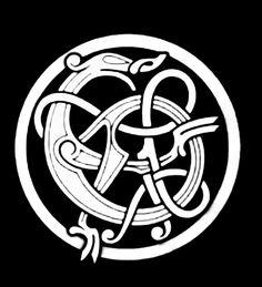 an image of a celtic symbol in black and white