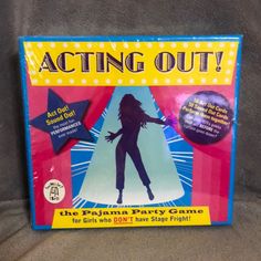 the dvd cover for acting out, which features an image of a woman with her arms outstretched